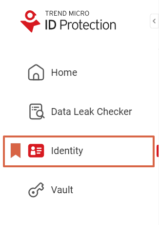Sample Image for Identity Tab in Trend Micro ID Protection App