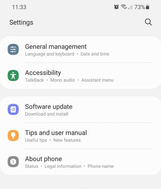 Check your Android device name