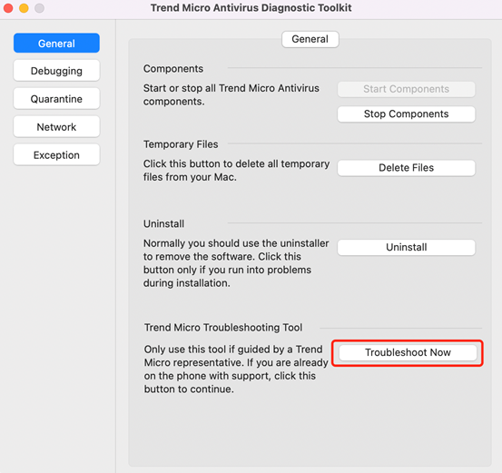 Trend Micro Troubleshooting Tool - Troubleshoot Now