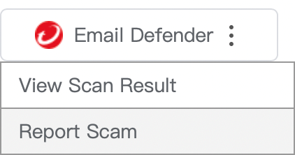 Email Defender > Report Scam