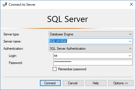 Connect to SQL Server