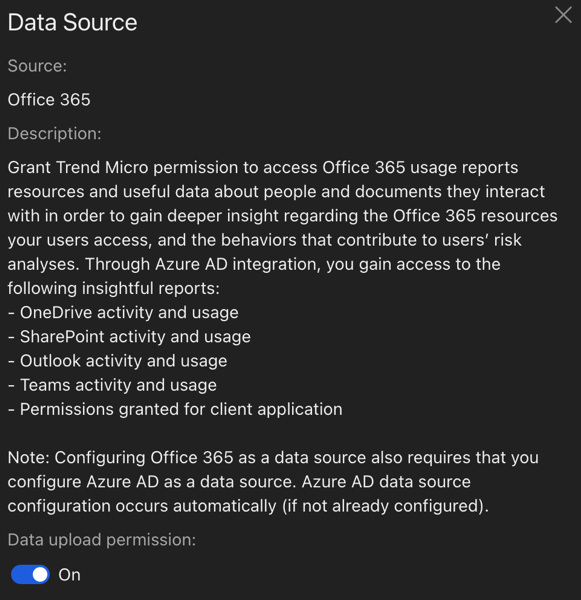 Office 365 - Data upload permission