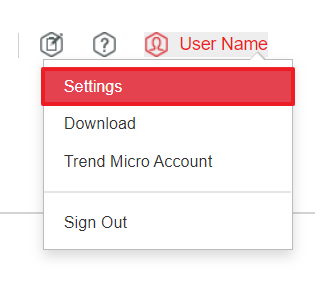 Open Trend Micro Password Manager Settings
