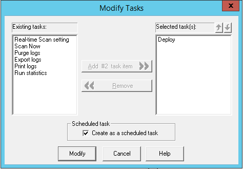 Modify Tasks