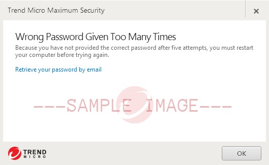 Wrong Password Given Too Many Times