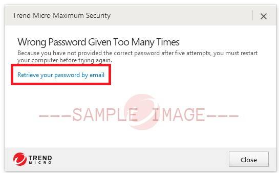 Retrieve your Password via email