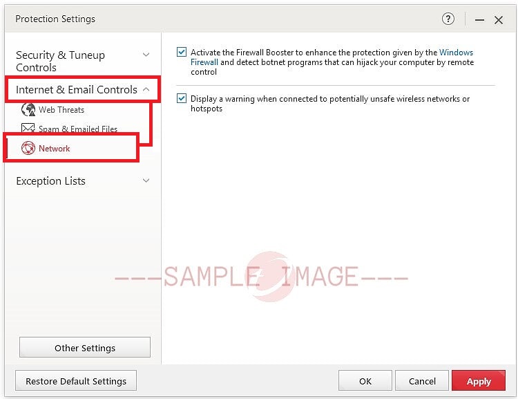 Internet & E-mail Controls - Network