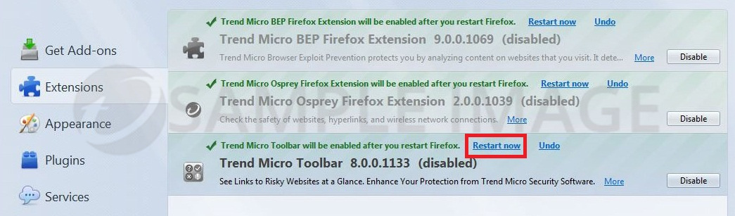 Firefox Addons Not Showing Up In Toolbar