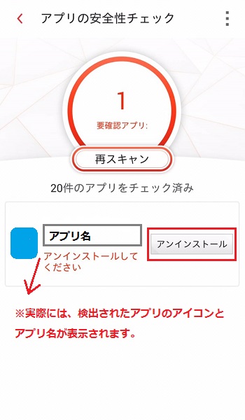 アプリの安全性チェック で表示される結果について Trend Micro For Home