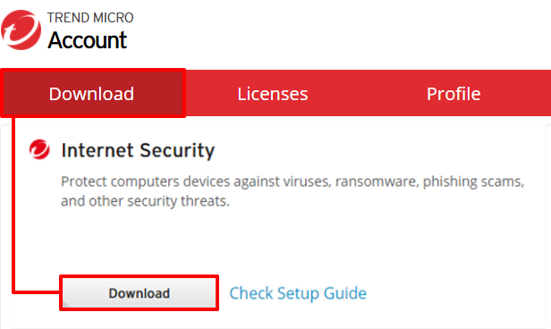 Download Trend Micro Internet Security installer