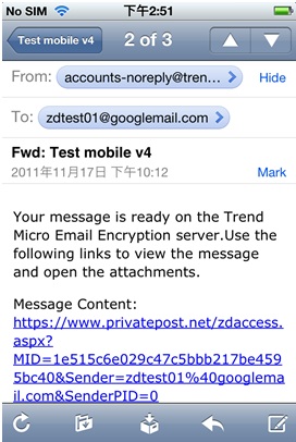 Decryption link from accounts-noreply@trendmicro.com