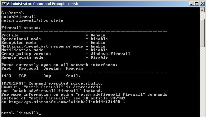 Configuring network settings from command line using netsh