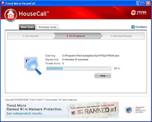 Scan for and malware - HouseCall