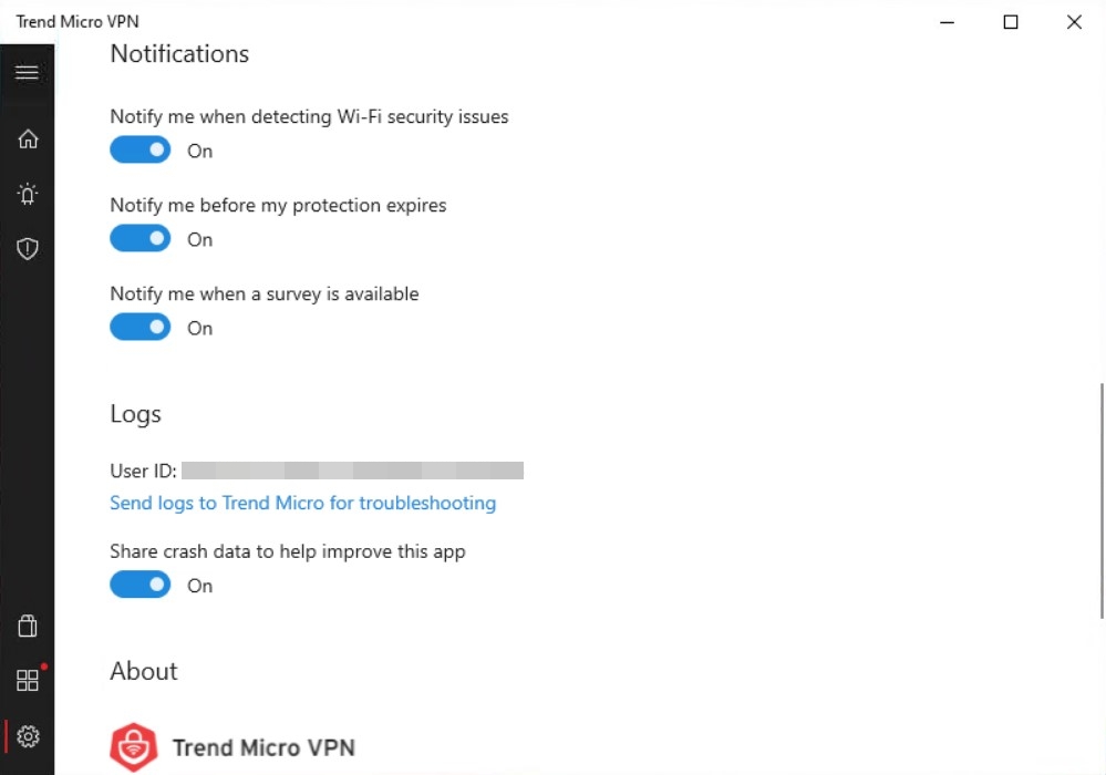 Anonymously share device information with Trend Micro - UWP