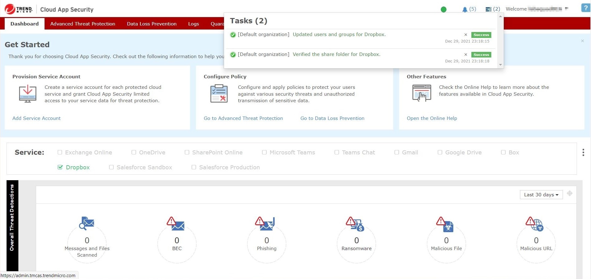 Dropbox is failing to reply to the app - TMS FNC Cloud Pack - TMS Support  Center