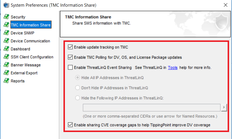 TMC Information Share