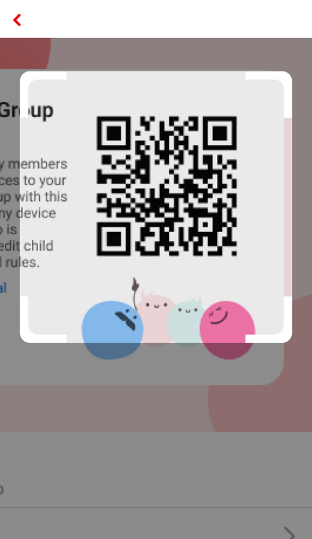 Scan Family Group QR code in Trend Micro Family
