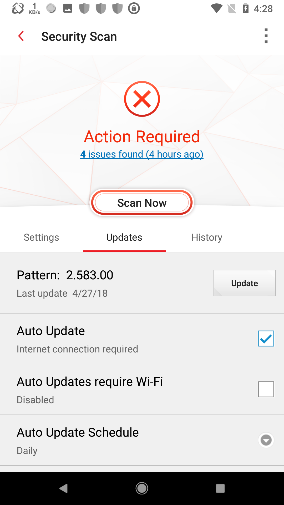 Disable Auto Update