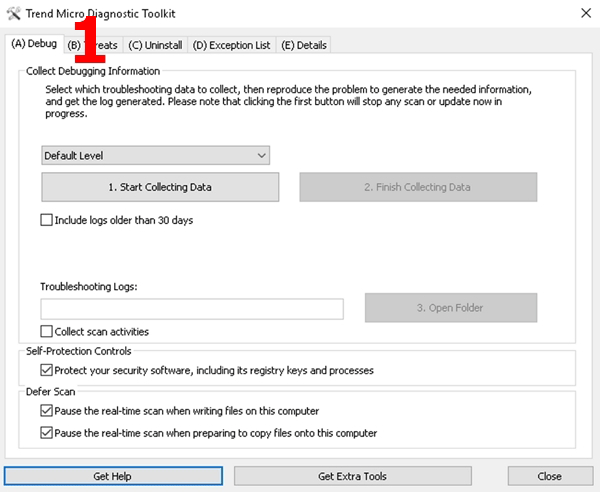 Uninstall Trend Micro for Windows