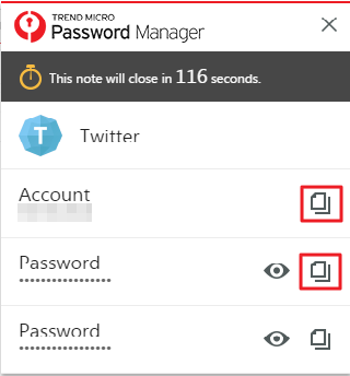 Copy Passcard in Password Manager