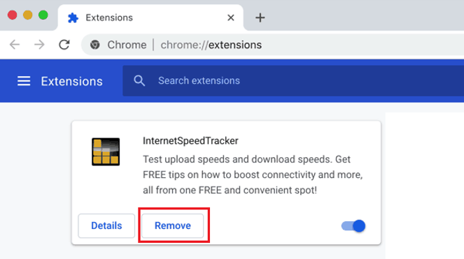 Remove malicious extensions in Chrome