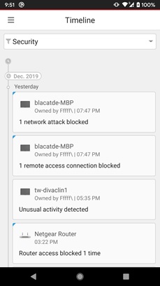 Check suspicious device in Trend Micro Home Network Security