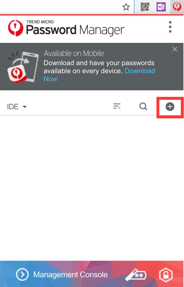 Add Password - Mobile