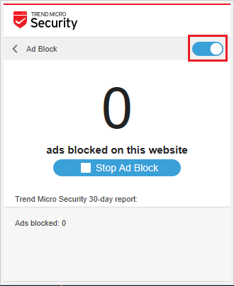 Switch Off Ad Block