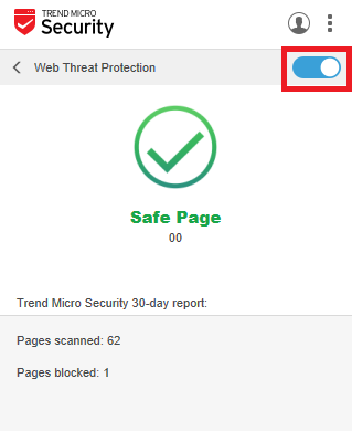 Switch On Web Threat Protection