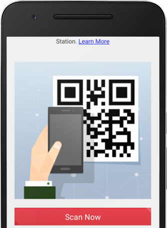 Scan the Station Code to activate Trend Micro Home Network Security