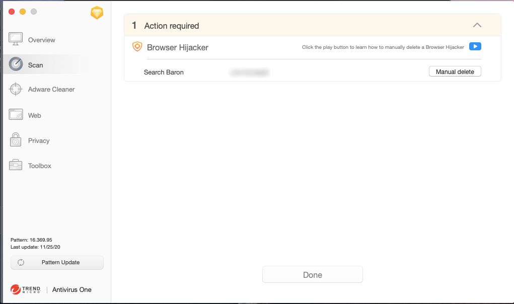 Action Required. Manual Delete Browser Hijacker