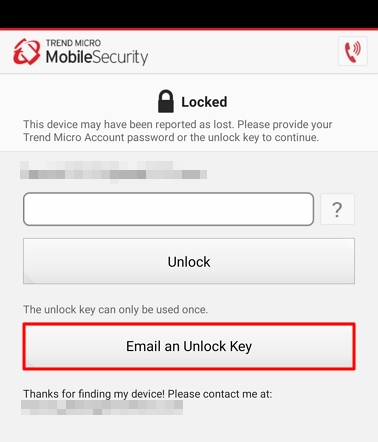 Email an Unlock Key