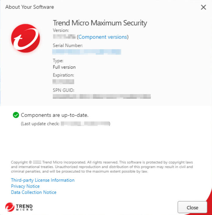 Wait as Trend Micro installs an update on Windows