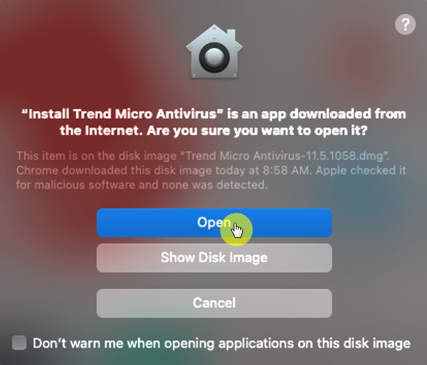 Apple checked Trend Micro Antivirus for malicious software and none was detected