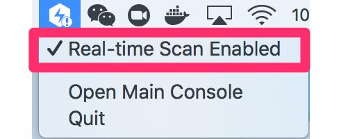 Real-time Scan Enabled