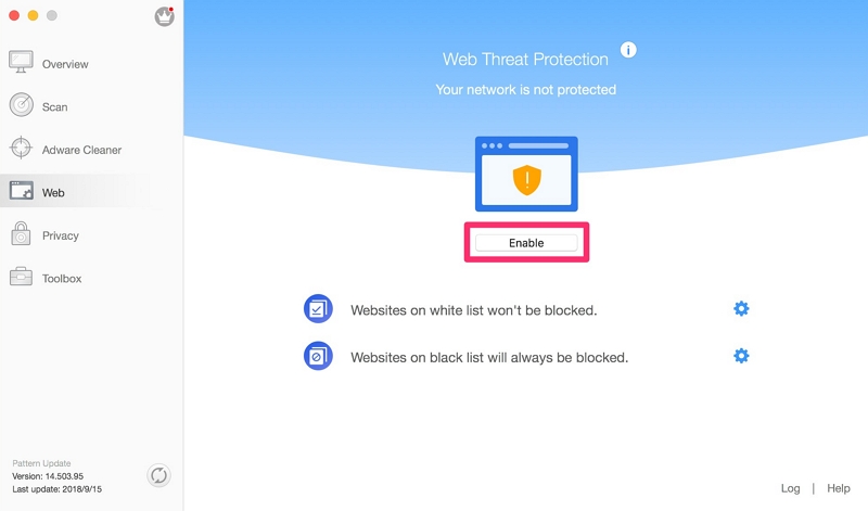 Enable Web Threat Protection